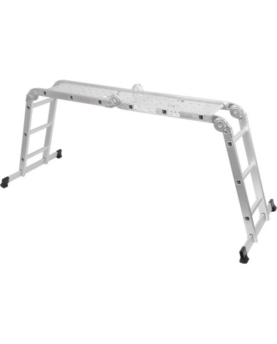 Rebrík s plošinou Strend Pro ML103 4x3, kĺbový, Alu, max. 150 kg