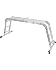 Rebrík s plošinou Strend Pro ML103 4x3, kĺbový, Alu, max. 150 kg