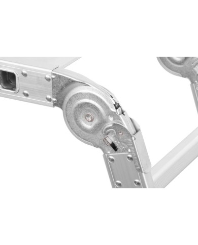 Rebrík s plošinou Strend Pro ML103 4x3, kĺbový, Alu, max. 150 kg