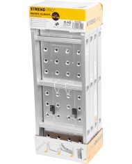 Rebrík s plošinou Strend Pro ML103 4x3, kĺbový, Alu, max. 150 kg