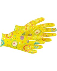 Rukavice Strend Pro Lily, žlté, nitrilové, veľkosť 07/S, záhradné, s blistrom