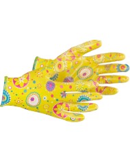 Rukavice Strend Pro Lily, žlté, nitrilové, veľkosť 08/M,záhradné, s blistrom