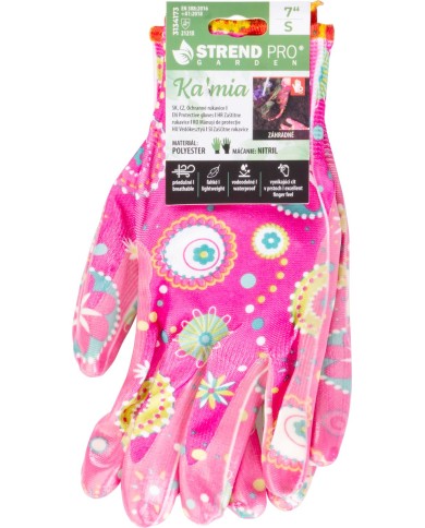 Rukavice Strend Pro Kalmia, ružové, veľkosť 07/S, s blistrom
