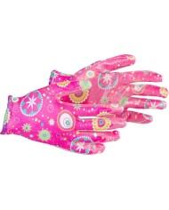 Rukavice Strend Pro Kalmia, nitrilové, ružové, veľkosť 08/M, záhradné, s blistrom