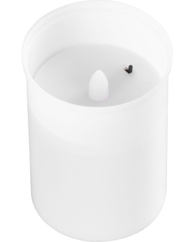 Kahanec MagicHome TG-10, s LED sviečkou, na hrob, biely, 12 cm, (súčasť balenia 2xAA)