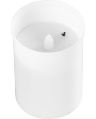 Kahanec MagicHome TG-10, s LED sviečkou, na hrob, biely, 12 cm, (súčasť balenia 2xAA)