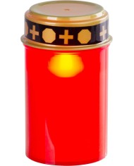 Kahanec MagicHome TG-10, s LED sviečkou, na hrob, červený, 12 cm, (súčasť balenia 2xAA)