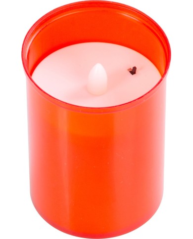 Kahanec MagicHome TG-10, s LED sviečkou, na hrob, červený, 12 cm, (súčasť balenia 2xAA)