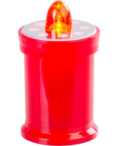 Sviečka MagicHome TG-18, LED, na hrob, červená, 11 cm, (súčasť balenia 2xAA)