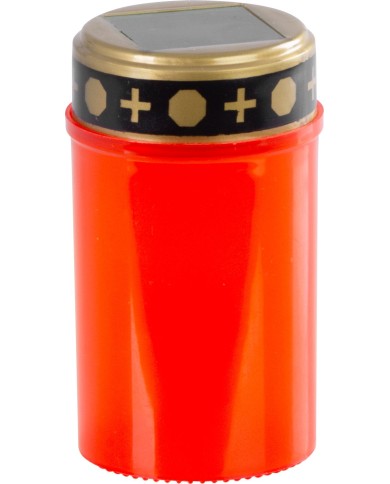 Kahanec MagicHome TG-62, s LED sviečkou, na hrob, červený, solárne nabíjanie