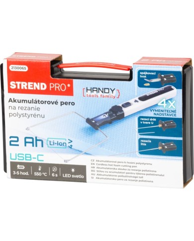 Pero Strend Pro, rezač na polystyrén, 2000mAh, USB nabíjanie, s príslušenstvom