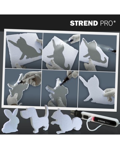 Pero Strend Pro, rezač na polystyrén, 2000mAh, USB nabíjanie, s príslušenstvom