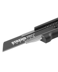 Nôž Strend Pro Premium FD781, BlackMatt, SoftTouch, 18 mm, odlamovací, + 10 ks čepelí, set