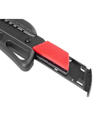 Nôž Strend Pro Premium FD781, BlackMatt, SoftTouch, 18 mm, odlamovací, + 10 ks čepelí, set