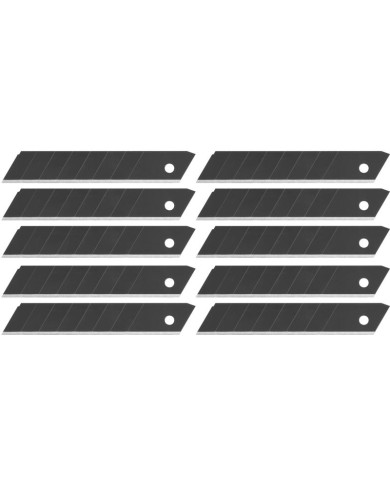 Nôž Strend Pro Premium FD781, BlackMatt, SoftTouch, 18 mm, odlamovací, + 10 ks čepelí, set