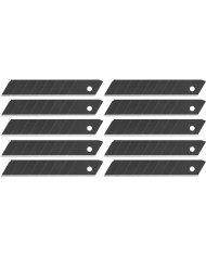 Nôž Strend Pro Premium FD781, BlackMatt, SoftTouch, 18 mm, odlamovací, + 10 ks čepelí, set