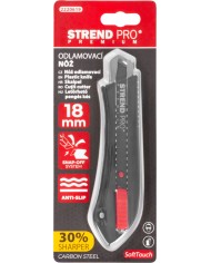 Nôž Strend Pro Premium FD782, BlackMatt, SoftTouch, 18 mm, odlamovací