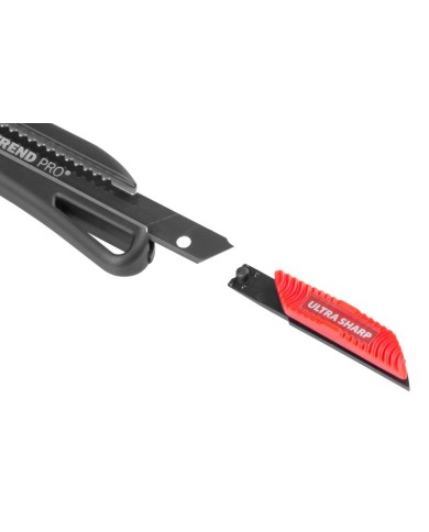 Nôž Strend Pro Premium FD706, BlackMatt, SoftTouch, 9 mm, odlamovací