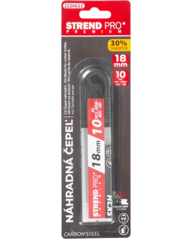 Čepeľ Strend Pro Premium FDB50, BlackMatt, 18 mm, odlamovacia, náhradná, bal. 10 ks