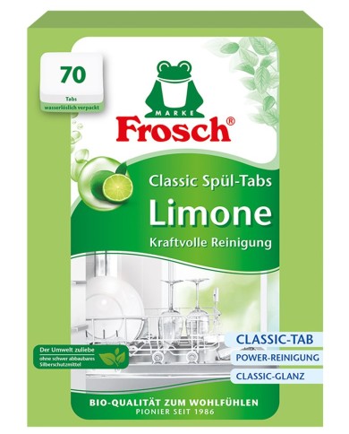 Tablety Frosch Všetko v 1, do umývačky, limetka, 70 tabliet, ALL in 1