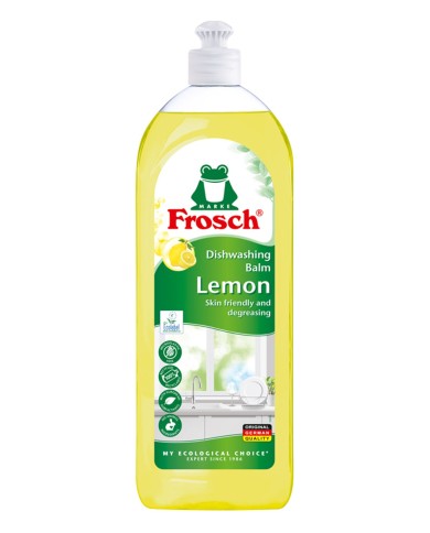 Prostriedok Frosch, balzam, na umývanie riadu, citrón, 750 ml