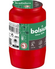 Náplň Bolsius, 50 h, 152 g, 57x94 mm, do kahanca, červená, olej