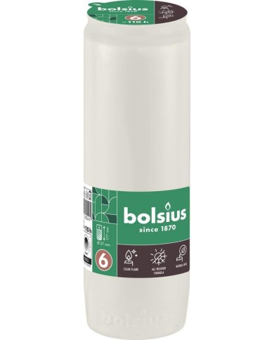 Náplň Bolsius, 110 h, 342 g, 57x177 mm, do kahanca, biela, olej
