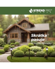 Lampa Strend Pro Garden, reťaz, ohrada, plot do záhrady, 2x solárne svietidlo, 1x LED, 16,5x16,5x71,5 cm
