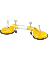 Držiak skla Strend Pro, prísavný, 2-kupolový, prísavka, nivelačná pomôcka na dlažbu a obklady, max. 80 kg