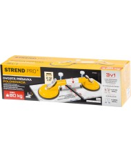 Držiak skla Strend Pro, prísavný, 2-kupolový, prísavka, nivelačná pomôcka na dlažbu a obklady, max. 80 kg