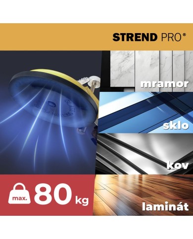 Držiak skla Strend Pro, prísavný, 2-kupolový, prísavka, nivelačná pomôcka na dlažbu a obklady, max. 80 kg