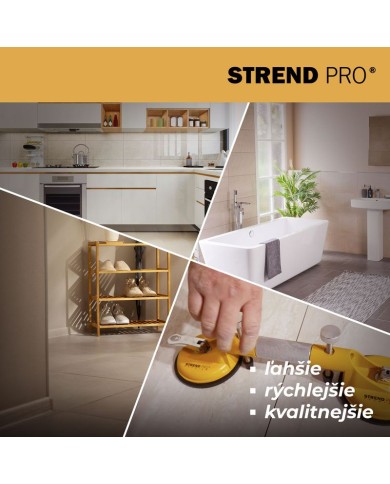 Držiak skla Strend Pro, prísavný, 2-kupolový, prísavka, nivelačná pomôcka na dlažbu a obklady, max. 80 kg