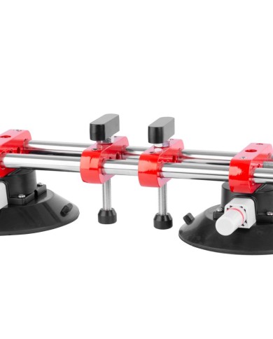 Držiak skla Strend Pro, prísavný, 2-kupolový, nivelačná pomôcka na dlažbu a obklady, profesional, max. 150 kg