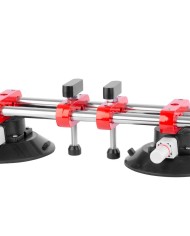 Držiak skla Strend Pro, prísavný, 2-kupolový, nivelačná pomôcka na dlažbu a obklady, profesional, max. 150 kg