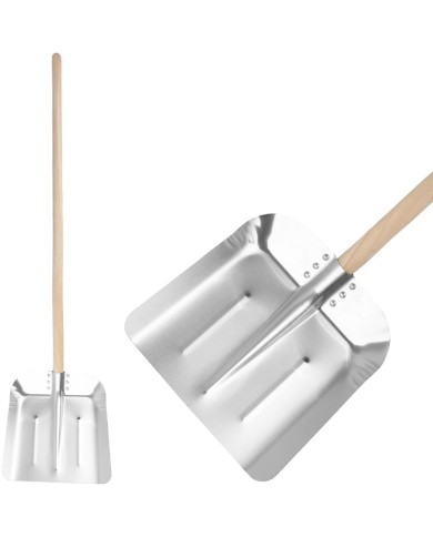 Lopata KOVO.WH Alu Veľká, 360 mm, hliníková, drevená násada