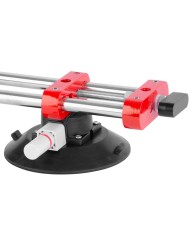 Držiak skla Strend Pro, prísavný, 2-kupolový, nivelačná pomôcka na dlažbu a obklady, profesional, max. 150 kg