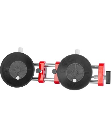 Držiak skla Strend Pro, prísavný, 2-kupolový, nivelačná pomôcka na dlažbu a obklady, profesional, max. 150 kg