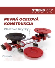 Držiak skla Strend Pro, prísavný, 2-kupolový, nivelačná pomôcka na dlažbu a obklady, profesional, max. 150 kg