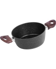 Hrniec MagicHome Black Marble Line, 20 cm, 2200 ml, s pokrievkou