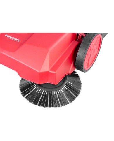 Zametací stroj Worcraft HPS-650, mechanická metla, s objemom 22 lit.