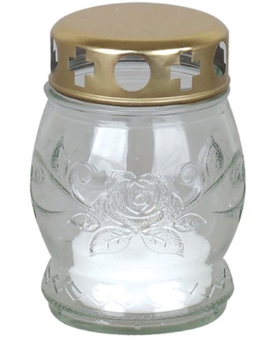 Kahanec Grave, červené sklo, 6-8 h, 25 g, 10 cm, na hrob