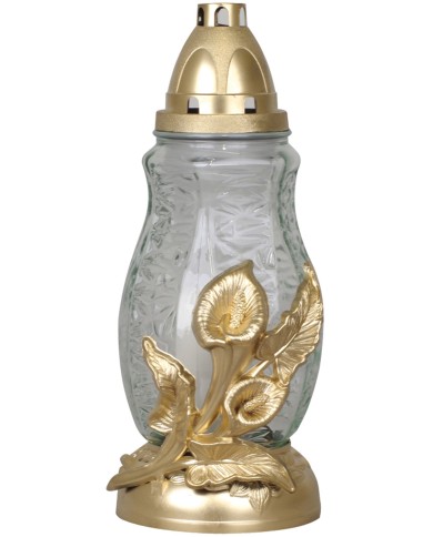 Kahanec Grave, s kalami, mix farieb zlatý/strieborný, 40 h, 110 g, 29 cm, na hrob