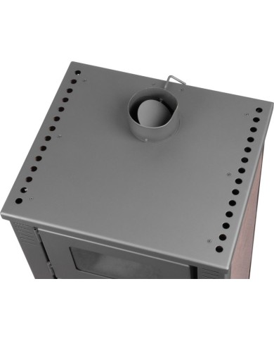 Kachle Pro TAURUS Ceramic, mocca, 12 kW, 120 mm, s rúrou na pečenie