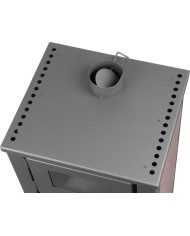 Kachle Pro TAURUS Ceramic, mocca, 12 kW, 120 mm, s rúrou na pečenie