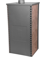 Kachle Pro TAURUS Ceramic, mocca, 12 kW, 120 mm, s rúrou na pečenie