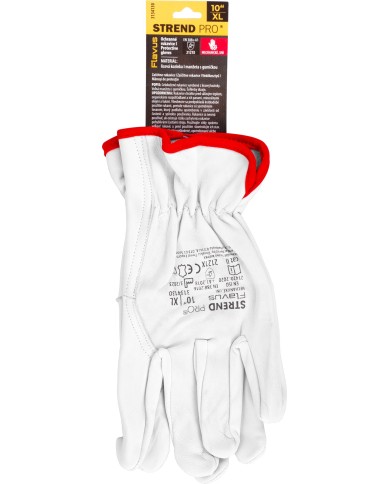 Rukavice Strend Pro Flavus, celokožené, veľkosť 10/XL