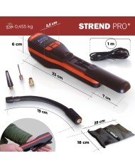 Kompresor Strend Pro K25, ručný, 150 psi, 10 bar, LED svetlo, akumulátorová pumpička