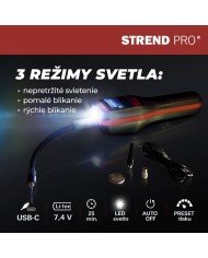 Kompresor Strend Pro K25, ručný, 150 psi, 10 bar, LED svetlo, akumulátorová pumpička