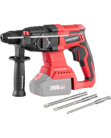 Kladivo Worcraft CRH-S20LiBA, 20V, ShareSYS, SDS+, 3J, bezuhlíkové