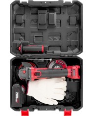 Brúska Worcraft CAG-S20LiBH ShareSYS, 115 mm, uhlová, SET v kufri, s batériou a nabíjačkou, 20V, 1x Li-ion, bezuhlíková